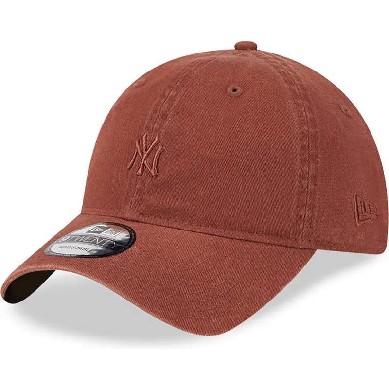petten-gebogen-bruin-verstelbaar-9twenty-mini-van-new-york-yankees-mlb-van-new-era