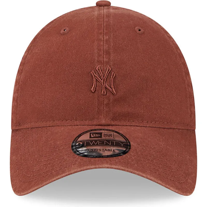 petten-gebogen-bruin-verstelbaar-9twenty-mini-van-new-york-yankees-mlb-van-new-era
