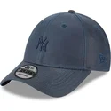 petten-gebogen-marineblauw-verstelbaar-9forty-millerain-van-new-york-yankees-mlb-van-new-era