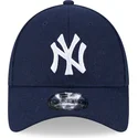 petten-gebogen-marineblauw-verstelbaar-9forty-essential-melton-wool-van-new-york-yankees-mlb-van-new-era