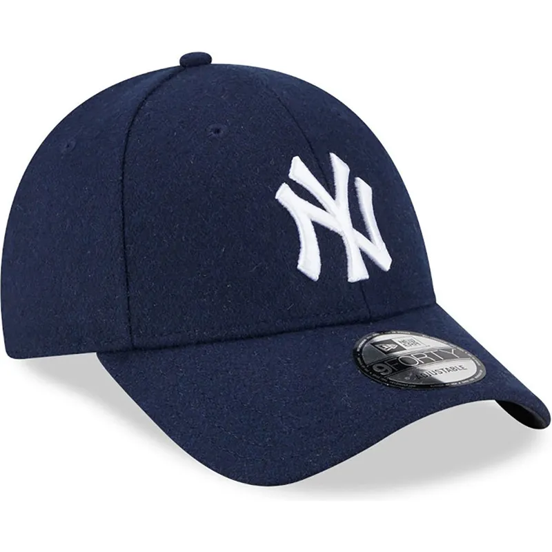 petten-gebogen-marineblauw-verstelbaar-9forty-essential-melton-wool-van-new-york-yankees-mlb-van-new-era petten-gebogen-marineblauw-verstelbaar-9forty-essential-melton-wool-van-new-york-yankees-mlb-van-new-era