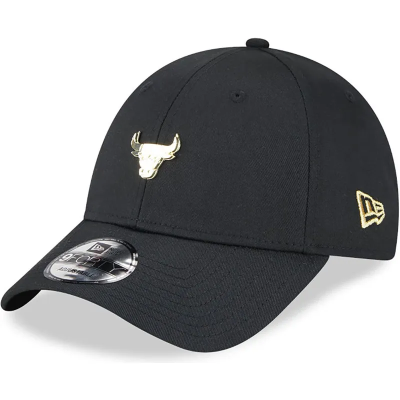 petten-gebogen-zwart-verstelbaar-9forty-pin-van-chicago-bulls-nba-van-new-era