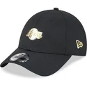 petten-gebogen-zwart-verstelbaar-9forty-pin-van-los-angeles-lakers-nba-van-new-era