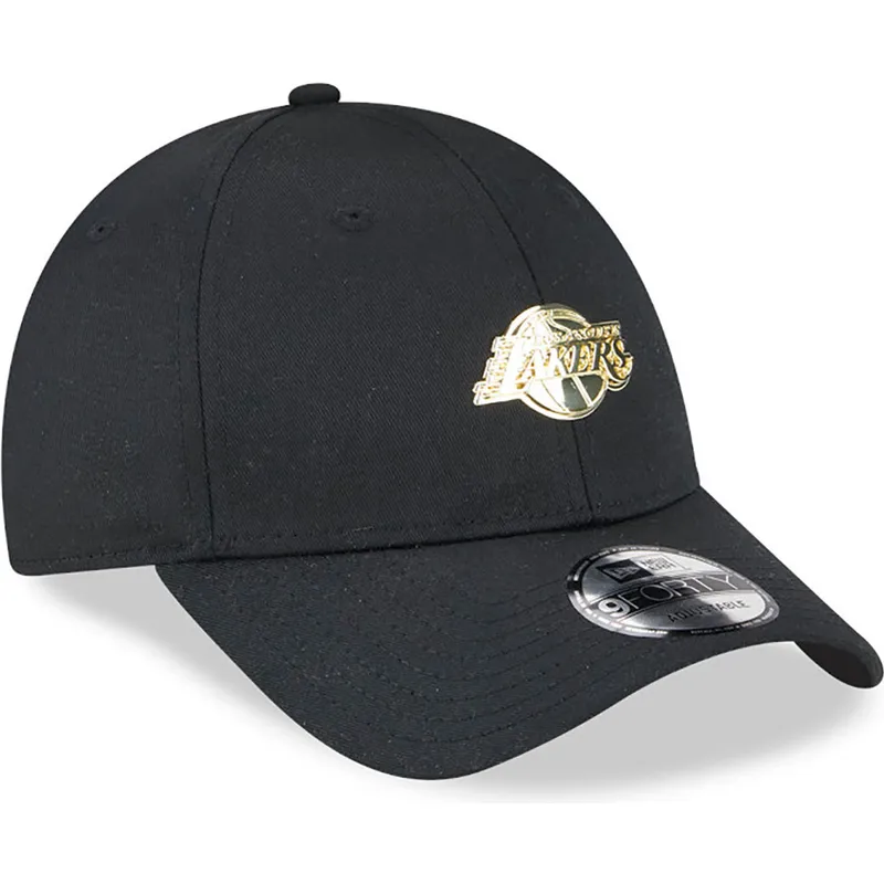 petten-gebogen-zwart-verstelbaar-9forty-pin-van-los-angeles-lakers-nba-van-new-era