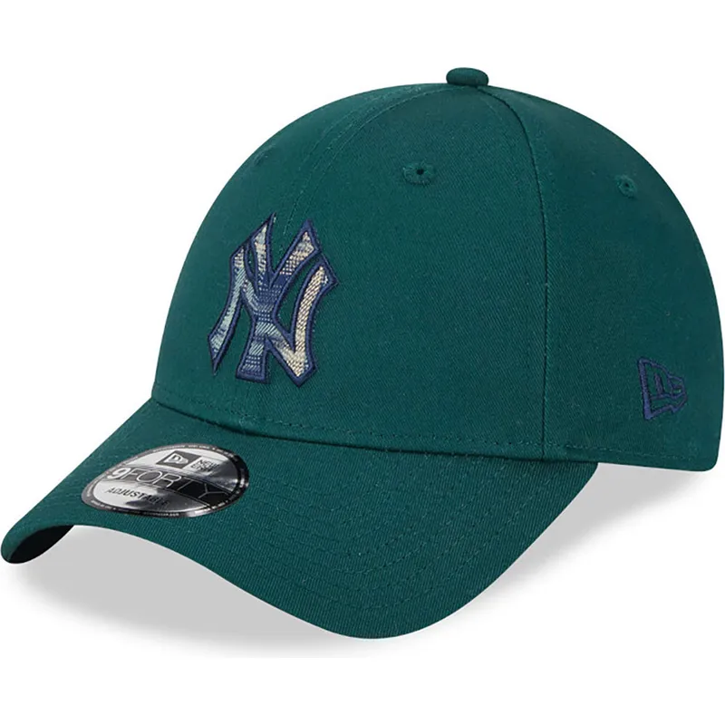 petten-gebogen-groen-verstelbaar-9forty-check-infill-van-new-york-yankees-mlb-van-new-era petten-gebogen-groen-verstelbaar-9forty-check-infill-van-new-york-yankees-mlb-van-new-era