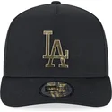 petten-gebogen-zwart-snapback-a-frame-foil-pack-van-los-angeles-dodgers-mlb-van-new-era