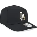 petten-gebogen-zwart-snapback-a-frame-foil-pack-van-los-angeles-dodgers-mlb-van-new-era