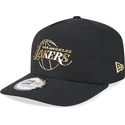 petten-gebogen-zwart-snapback-a-frame-foil-pack-van-los-angeles-lakers-nba-van-new-era