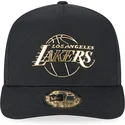 petten-gebogen-zwart-snapback-a-frame-foil-pack-van-los-angeles-lakers-nba-van-new-era