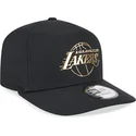 petten-gebogen-zwart-snapback-a-frame-foil-pack-van-los-angeles-lakers-nba-van-new-era