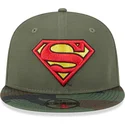 petten-plat-groen-snapback-voor-kinderen-9fifty-van-superman-dc-comics-van-new-era