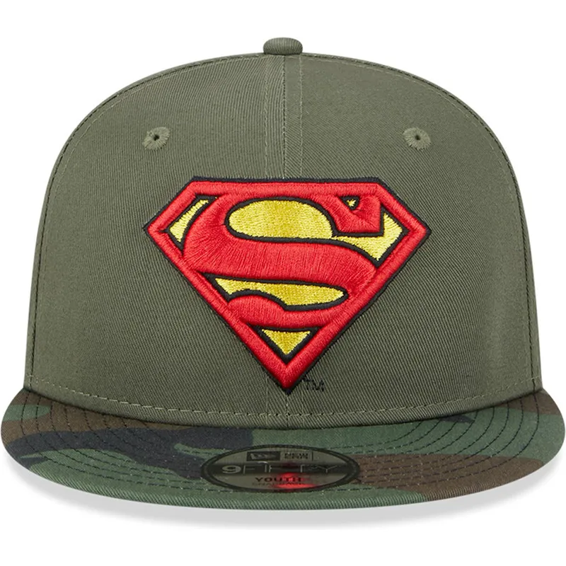 petten-plat-groen-snapback-voor-kinderen-9fifty-van-superman-dc-comics-van-new-era