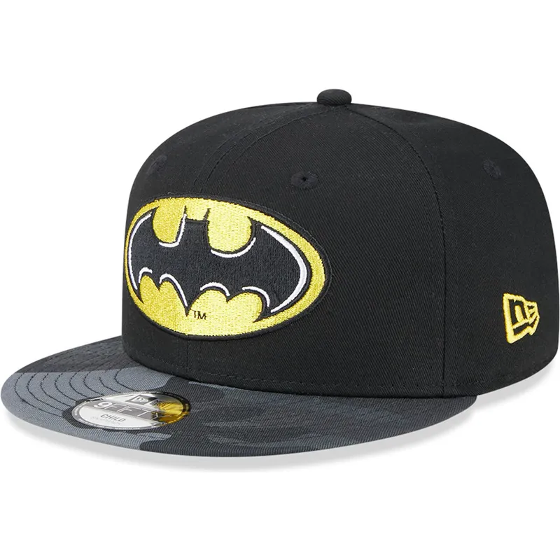 petten-plat-zwart-snapback-voor-kinderen-9fifty-van-batman-dc-comics-van-new-era