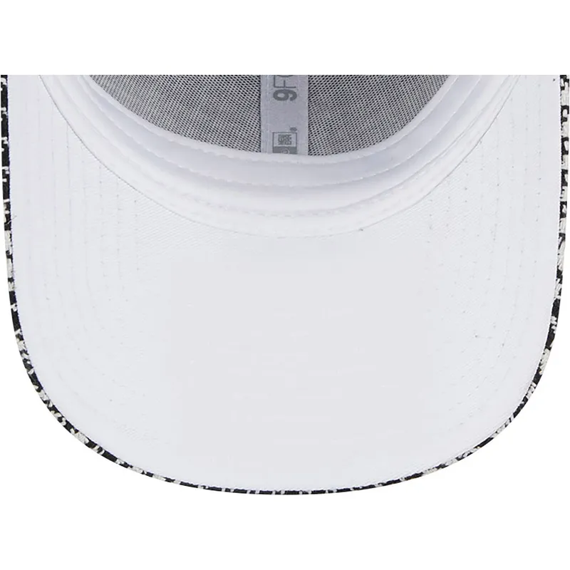 petten-gebogen-zwart-verstelbaar-9forty-houndstooth-van-new-york-yankees-mlb-van-new-era