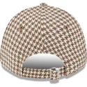 petten-gebogen-bruin-verstelbaar-9forty-houndstooth-van-new-york-yankees-mlb-van-new-era