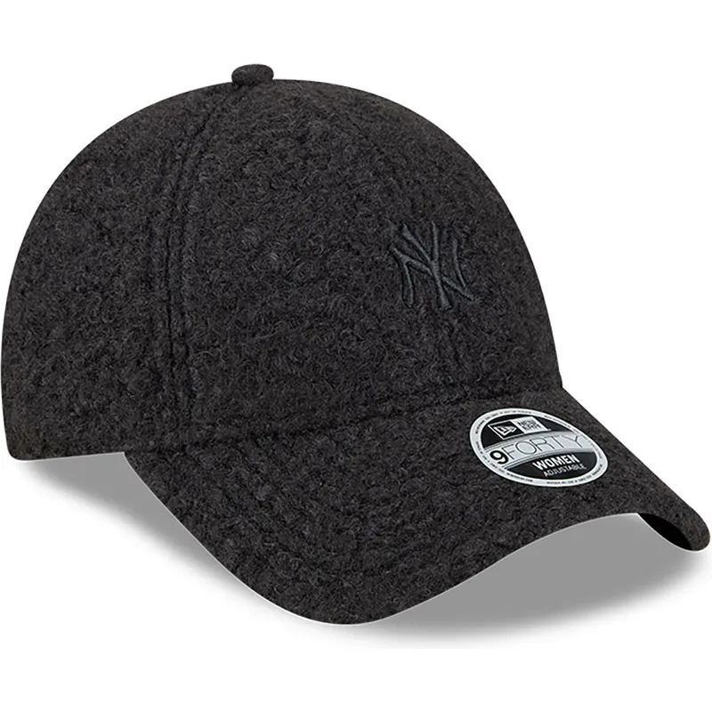 petten-gebogen-zwart-verstelbaar-9forty-hypertexture-van-new-york-yankees-mlb-van-new-era