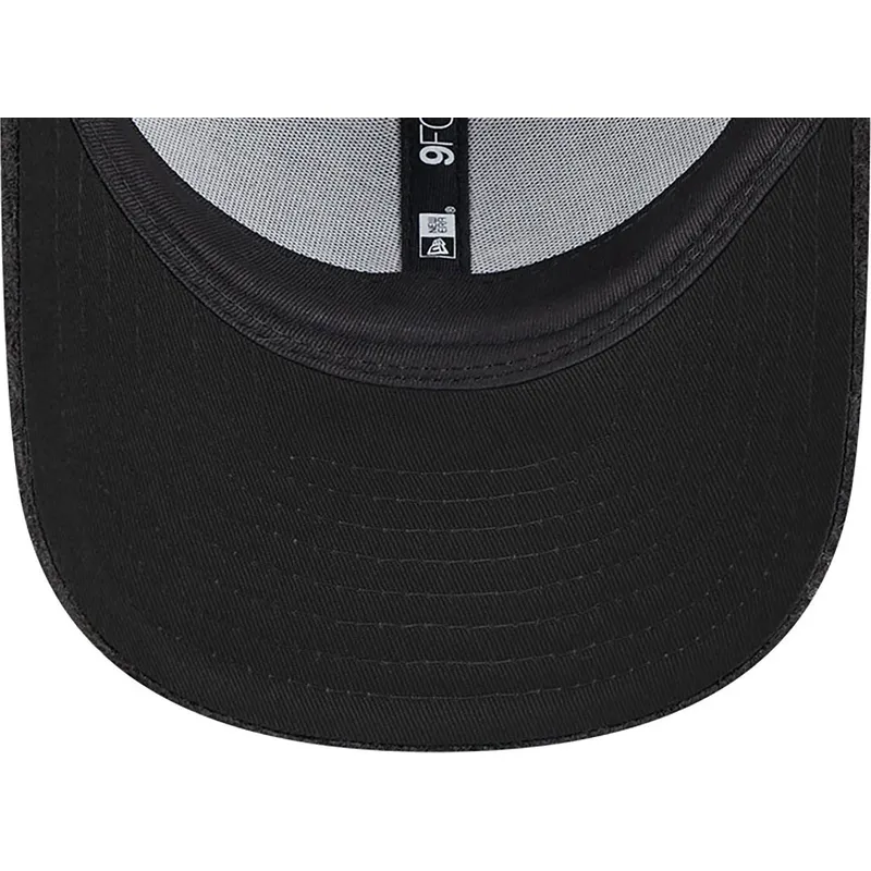 petten-gebogen-zwart-verstelbaar-9forty-hypertexture-van-new-york-yankees-mlb-van-new-era