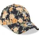 petten-gebogen-marineblauw-verstelbaar-9forty-floral-cord-van-new-york-yankees-mlb-van-new-era