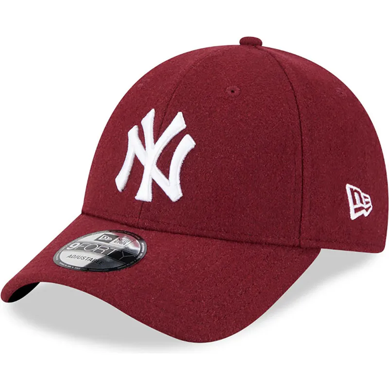 petten-gebogen-rood-verstelbaar-9forty-essential-melton-wool-van-new-york-yankees-mlb-van-new-era petten-gebogen-rood-verstelbaar-9forty-essential-melton-wool-van-new-york-yankees-mlb-van-new-era