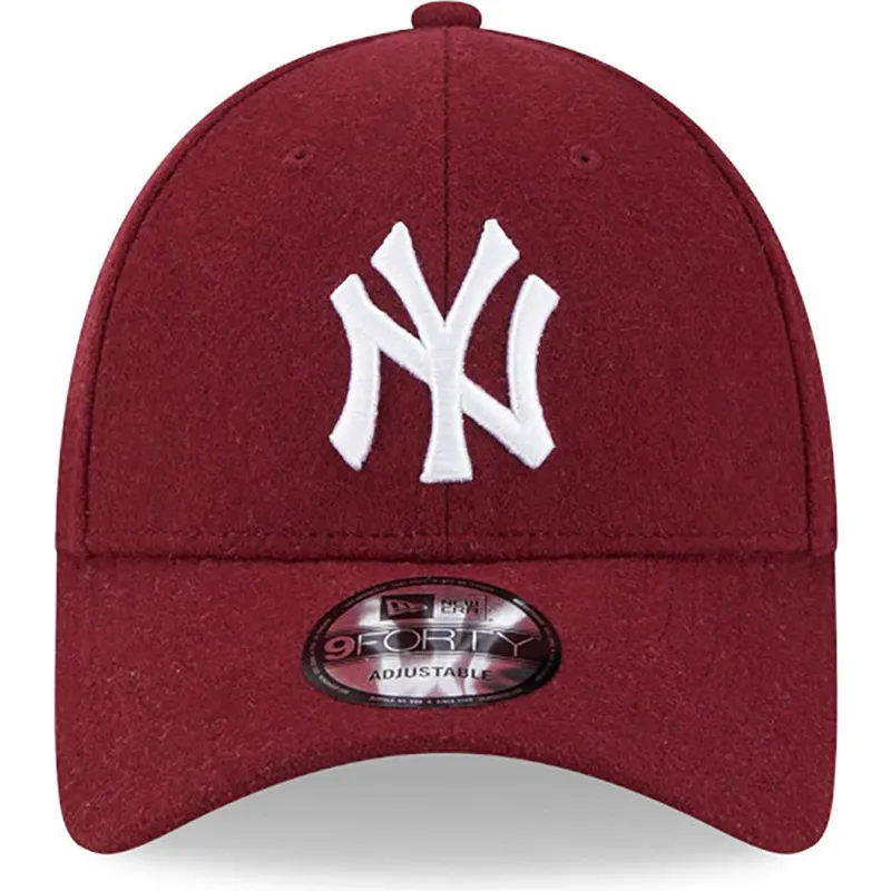 petten-gebogen-rood-verstelbaar-9forty-essential-melton-wool-van-new-york-yankees-mlb-van-new-era petten-gebogen-rood-verstelbaar-9forty-essential-melton-wool-van-new-york-yankees-mlb-van-new-era