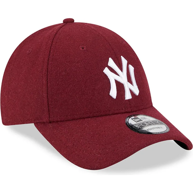 petten-gebogen-rood-verstelbaar-9forty-essential-melton-wool-van-new-york-yankees-mlb-van-new-era petten-gebogen-rood-verstelbaar-9forty-essential-melton-wool-van-new-york-yankees-mlb-van-new-era