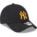 petten-gebogen-zwart-verstelbaar-9forty-league-essential-van-new-york-yankees-mlb-van-new-era