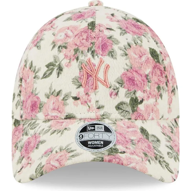petten-gebogen-beige-verstelbaar-rosa-9forty-floral-cord-van-new-york-yankees-mlb-van-new-era petten-gebogen-beige-verstelbaar-rosa-9forty-floral-cord-van-new-york-yankees-mlb-van-new-era