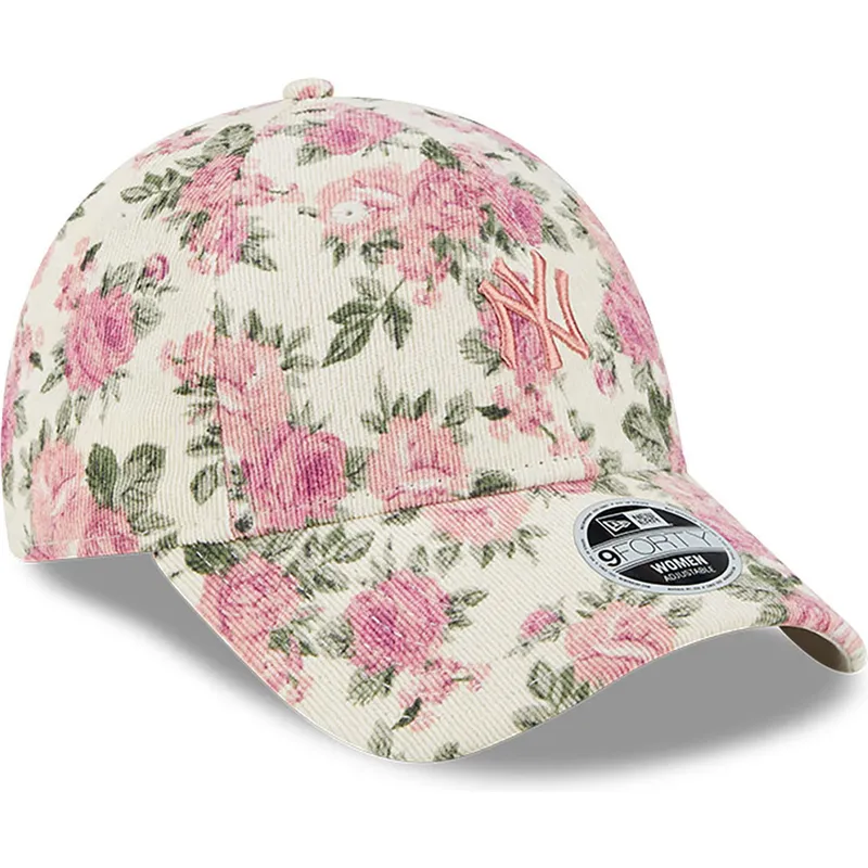 petten-gebogen-beige-verstelbaar-rosa-9forty-floral-cord-van-new-york-yankees-mlb-van-new-era petten-gebogen-beige-verstelbaar-rosa-9forty-floral-cord-van-new-york-yankees-mlb-van-new-era