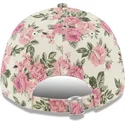 petten-gebogen-beige-verstelbaar-rosa-9forty-floral-cord-van-new-york-yankees-mlb-van-new-era
