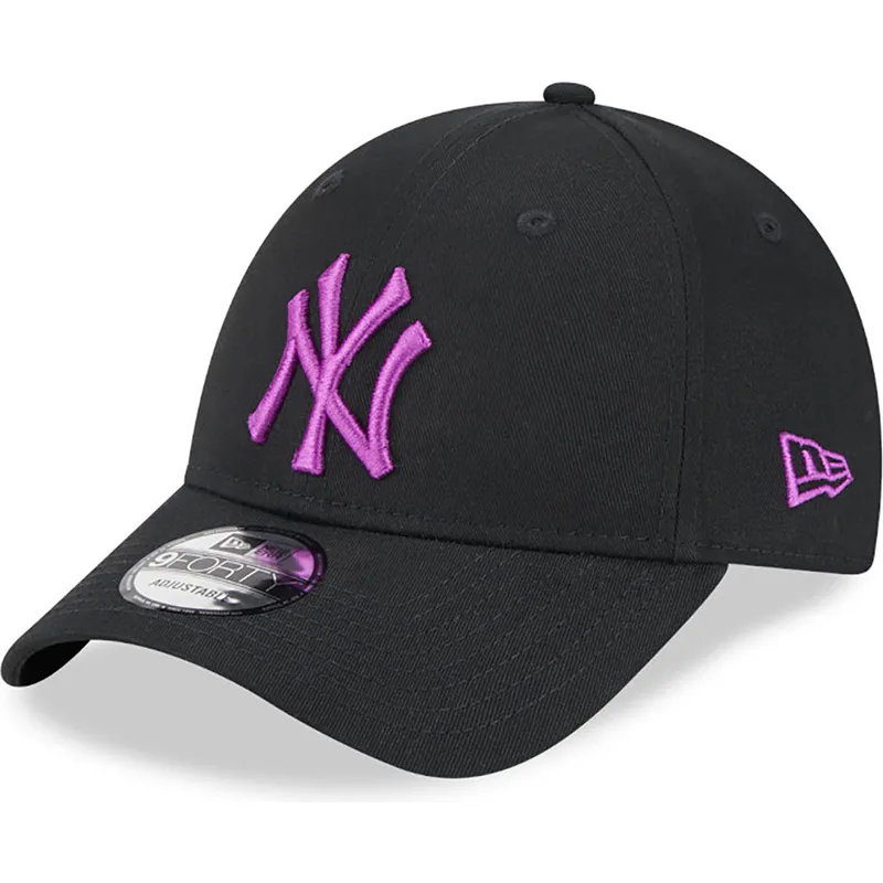 petten-gebogen-zwart-verstelbaar-9forty-league-essential-van-new-york-yankees-mlb-van-new-era