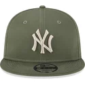 petten-plat-groen-snapback-9fifty-league-essential-van-new-york-yankees-mlb-van-new-era