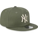 petten-plat-groen-snapback-9fifty-league-essential-van-new-york-yankees-mlb-van-new-era