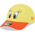 petten-gebogen-geel-verstelbaar-voor-kinderen-9forty-van-piolin-looney-tunes-van-new-era
