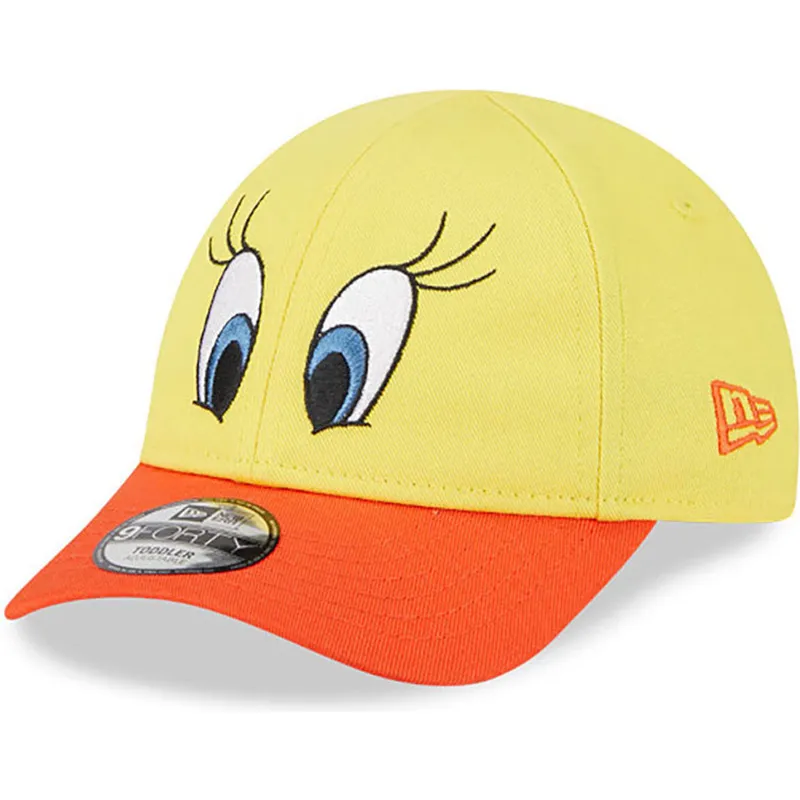 petten-gebogen-geel-verstelbaar-voor-kinderen-9forty-van-piolin-looney-tunes-van-new-era