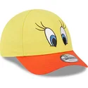 petten-gebogen-geel-verstelbaar-voor-kinderen-9forty-van-piolin-looney-tunes-van-new-era