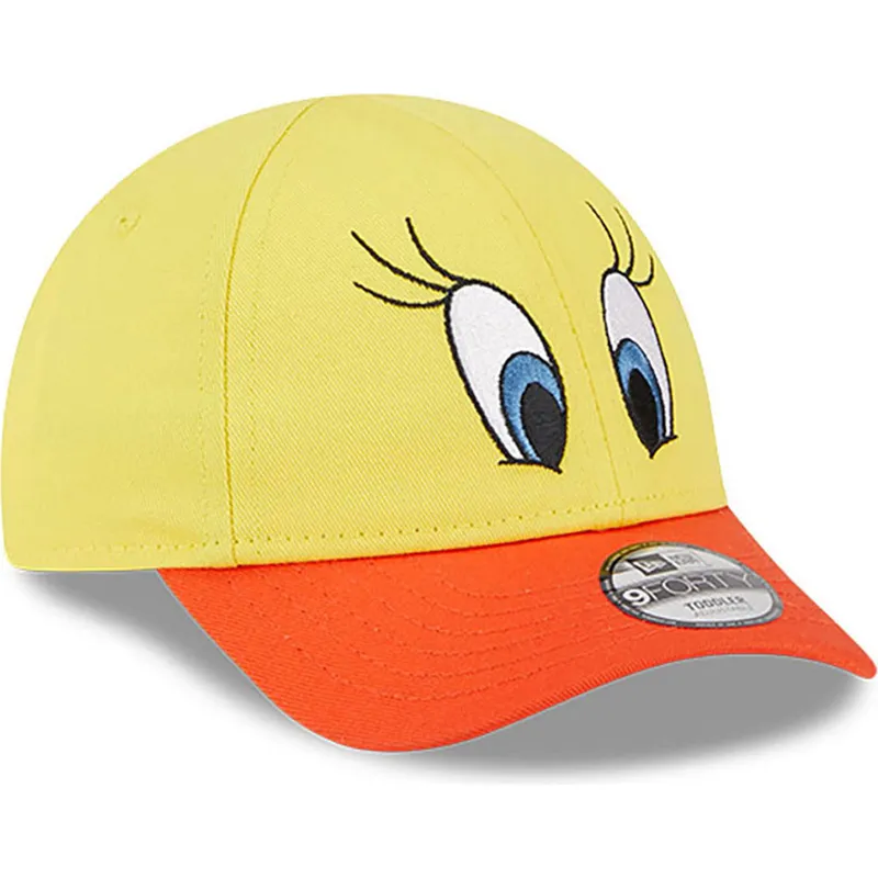 petten-gebogen-geel-verstelbaar-voor-kinderen-9forty-van-piolin-looney-tunes-van-new-era
