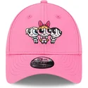 petten-gebogen-roze-verstelbaar-voor-kinderen-9forty-van-petalo-burbuja-y-cactus-las-supernenas-van-new-era