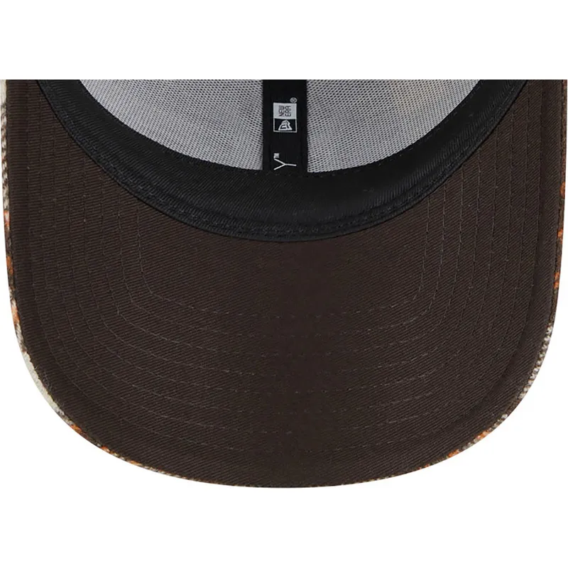petten-gebogen-bruin-verstelbaar-9forty-check-van-new-york-yankees-mlb-van-new-era
