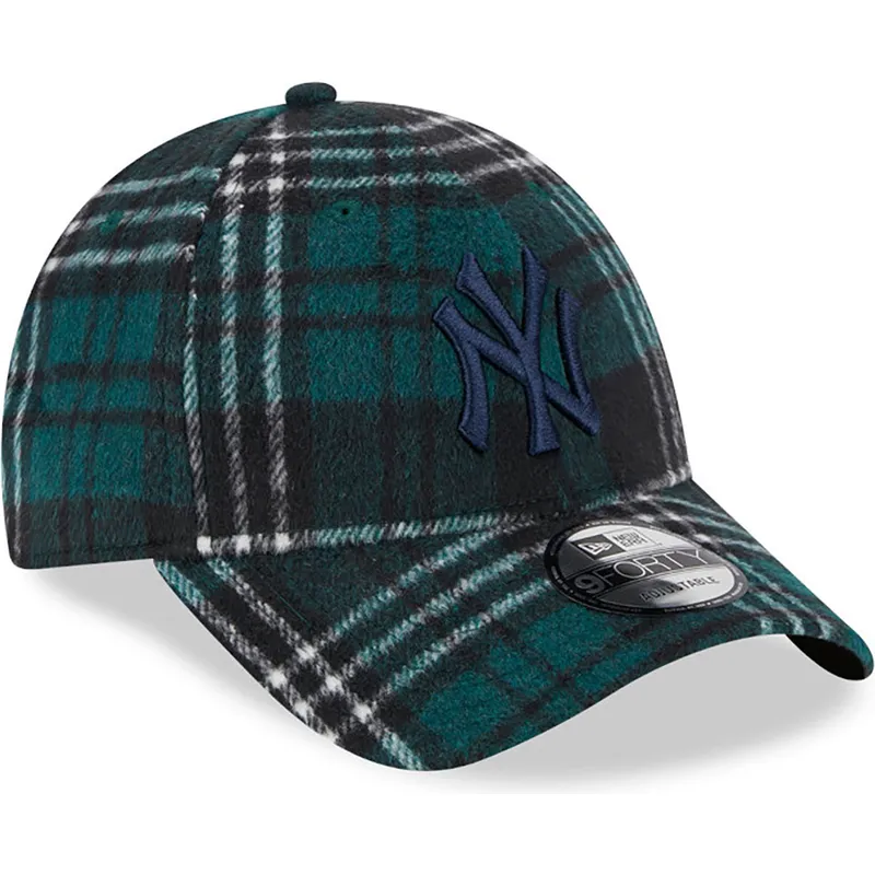 petten-gebogen-groen-verstelbaar-9forty-check-van-new-york-yankees-mlb-van-new-era petten-gebogen-groen-verstelbaar-9forty-check-van-new-york-yankees-mlb-van-new-era