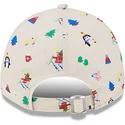 petten-gebogen-beige-verstelbaar-voor-kinderen-9forty-festive-van-new-york-yankees-mlb-van-new-era