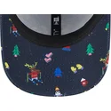 petten-gebogen-marineblauw-verstelbaar-voor-kinderen-9forty-festive-van-new-york-yankees-mlb-van-new-era