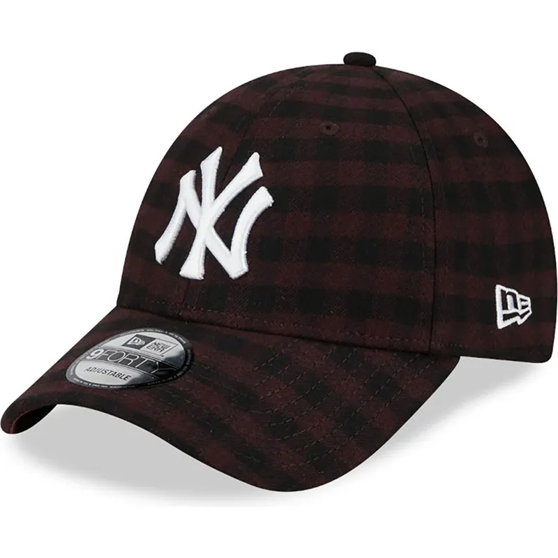 petten-gebogen-bruin-verstelbaar-9forty-flannel-van-new-york-yankees-mlb-van-new-era petten-gebogen-bruin-verstelbaar-9forty-flannel-van-new-york-yankees-mlb-van-new-era