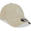 petten-gebogen-beige-verstelbaar-9forty-wide-cord-van-new-york-yankees-mlb-van-new-era