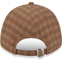 petten-gebogen-bruin-verstelbaar-9forty-flannel-van-los-angeles-dodgers-mlb-van-new-era