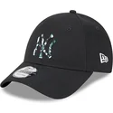 petten-gebogen-zwart-verstelbaar-9forty-seasonal-infill-van-new-york-yankees-mlb-van-new-era