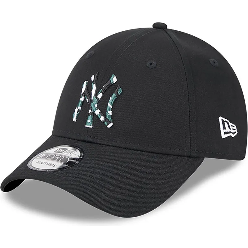 petten-gebogen-zwart-verstelbaar-9forty-seasonal-infill-van-new-york-yankees-mlb-van-new-era