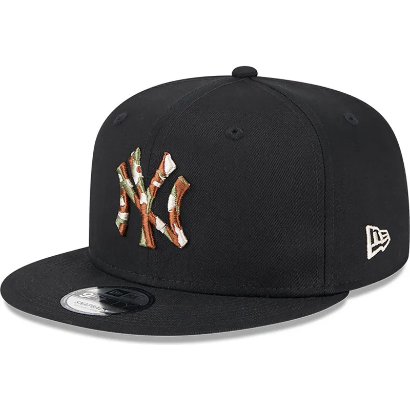 petten-plat-zwart-snapback-9fifty-seasonal-infill-van-new-york-yankees-mlb-van-new-era
