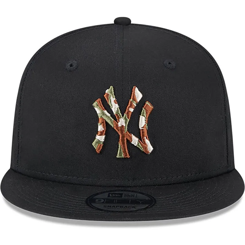 petten-plat-zwart-snapback-9fifty-seasonal-infill-van-new-york-yankees-mlb-van-new-era