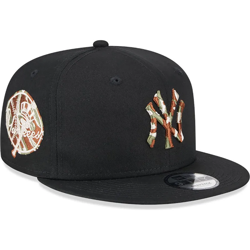 petten-plat-zwart-snapback-9fifty-seasonal-infill-van-new-york-yankees-mlb-van-new-era