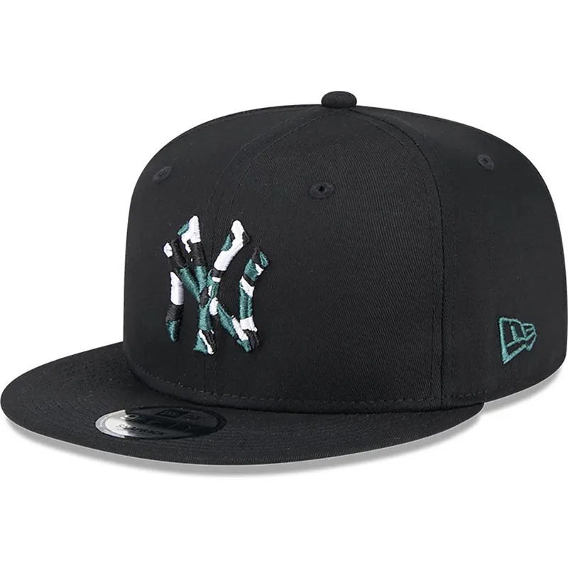 petten-plat-zwart-snapback-9fifty-seasonal-infill-van-new-york-yankees-mlb-van-new-era